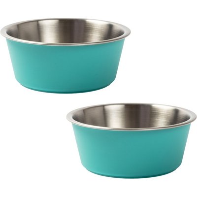 Park Life Designs Park Life Designs Malmo Dog Bowl Set, 2 count, Green, Medium