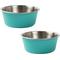 Show in main carousel: Park Life Designs Malmo Dog Bowl Set, 2 count, Green, Medium slide 1 of 5
