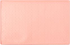 Park Life Designs Silicone Mess Free Dog Placemat, Blush Pink