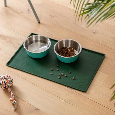 Show full view: Park Life Designs Silicone Mess Free Dog Placemat, Fern Green slide 3 of 3