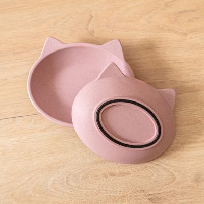 Show full view: Park Life Designs Nico Cat Dish Set, Small, 2 count, Pink slide 3 of 5