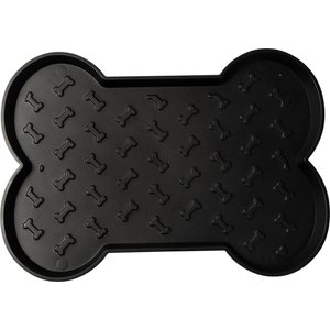 Park Life Designs Olso Feeding Dog Tray, Black, Large