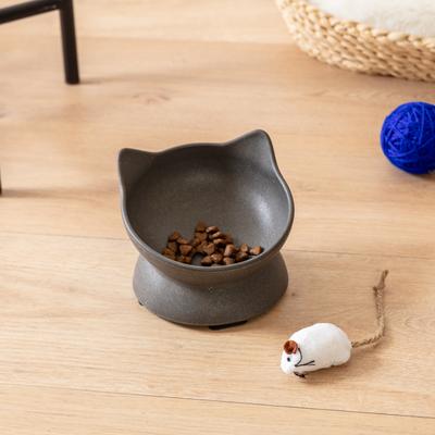 Show full view: Park Life Designs Archie Tilted Cat Dish Set, Small, 2 count, Light Grey slide 2 of 5