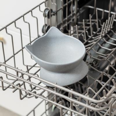 Show full view: Park Life Designs Archie Tilted Cat Dish Set, Small, 2 count, Blue slide 5 of 5