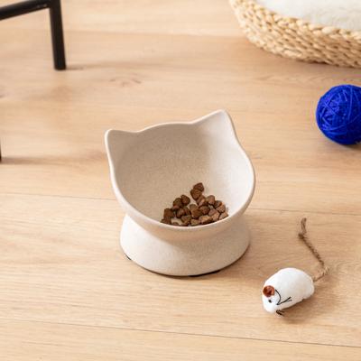 Show full view: Park Life Designs Archie Tilted Cat Dish Set, Small, 2 count, Tan slide 2 of 5
