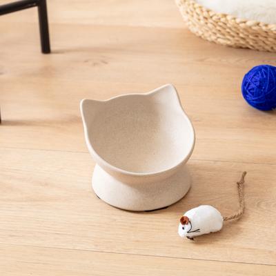 Show full view: Park Life Designs Archie Tilted Cat Dish Set, Small, 2 count, Tan slide 3 of 5