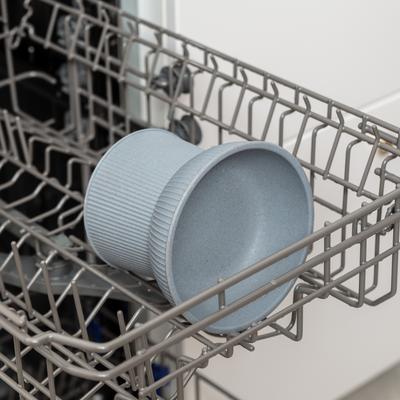 Show full view: Park Life Designs Albie Fluted Cat Dish Set, Small, 2 count, Blue slide 5 of 5