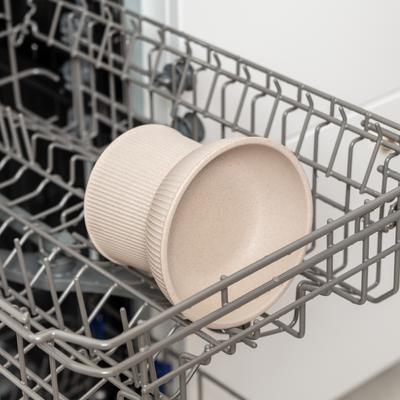 Show full view: Park Life Designs Albie Fluted Cat Dish Set, Small, 2 count, Tan slide 6 of 6