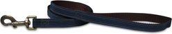 OmniPet Waxed Canvas Dog Lead with Bolt Snap, Blue, 4-ft long, 3/4-in wide