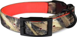 OmniPet Reversible Dog Collar, Mossy Oak Shadow Grass Blades Camo/Orange, 27-in, 20 to 24-in neck, 1-in wide
