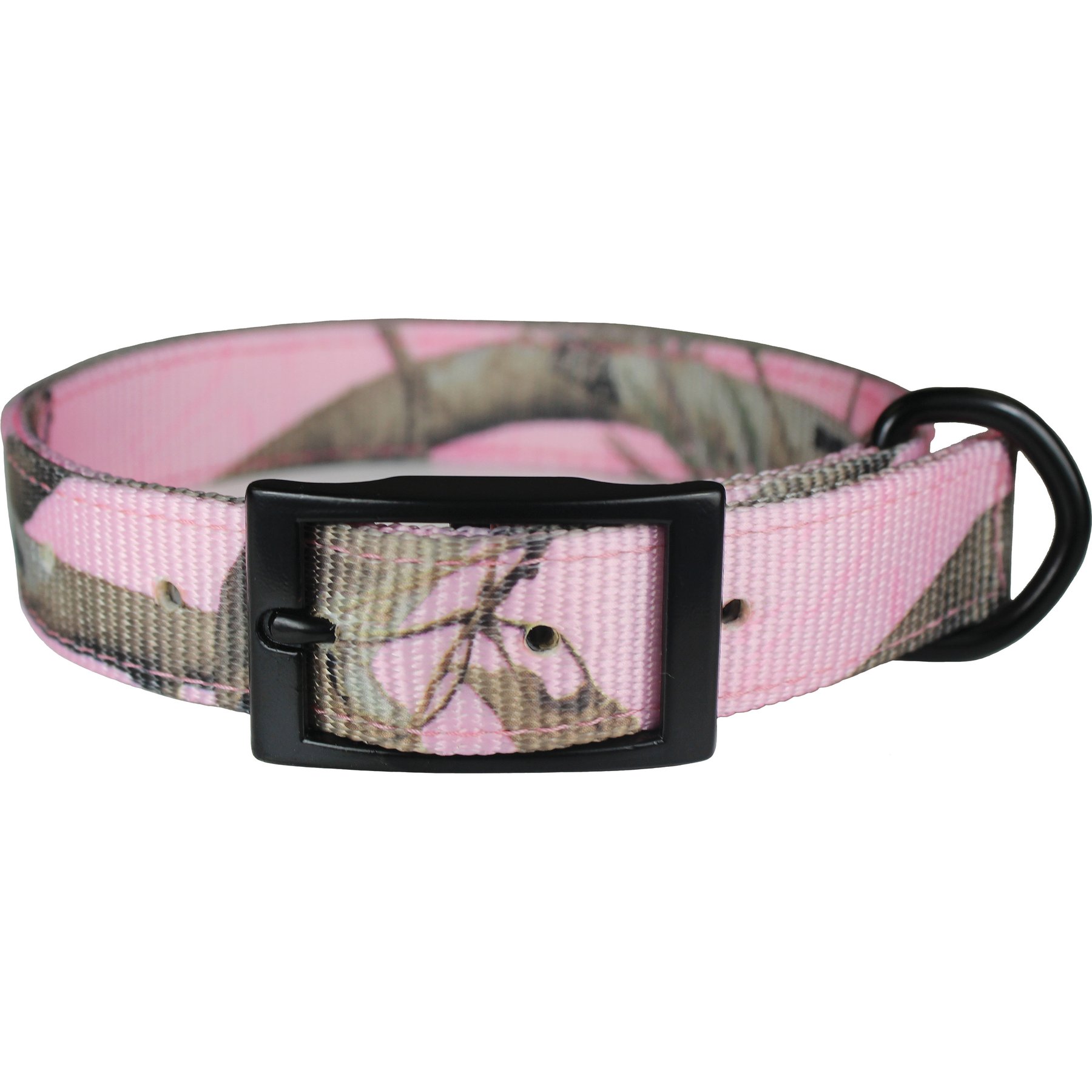 OmniPet RealTree APC Regular Buckle Dog Collar, Pink Camo, 21-in, 14 to 18-in neck, 1-in wide