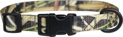 OmniPet Kwik Klip Adjustable Dog Collar, Mossy Oak Shadow Grass Blades Camo, Medium: 14 to 20-in neck, 3/4-in wide
