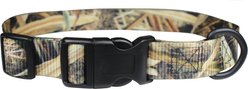 OmniPet Kwik Klip Adjustable Dog Collar, Mossy Oak Shadow Grass Blades Camo, Large: 18 to 26-in neck, 1-in wide