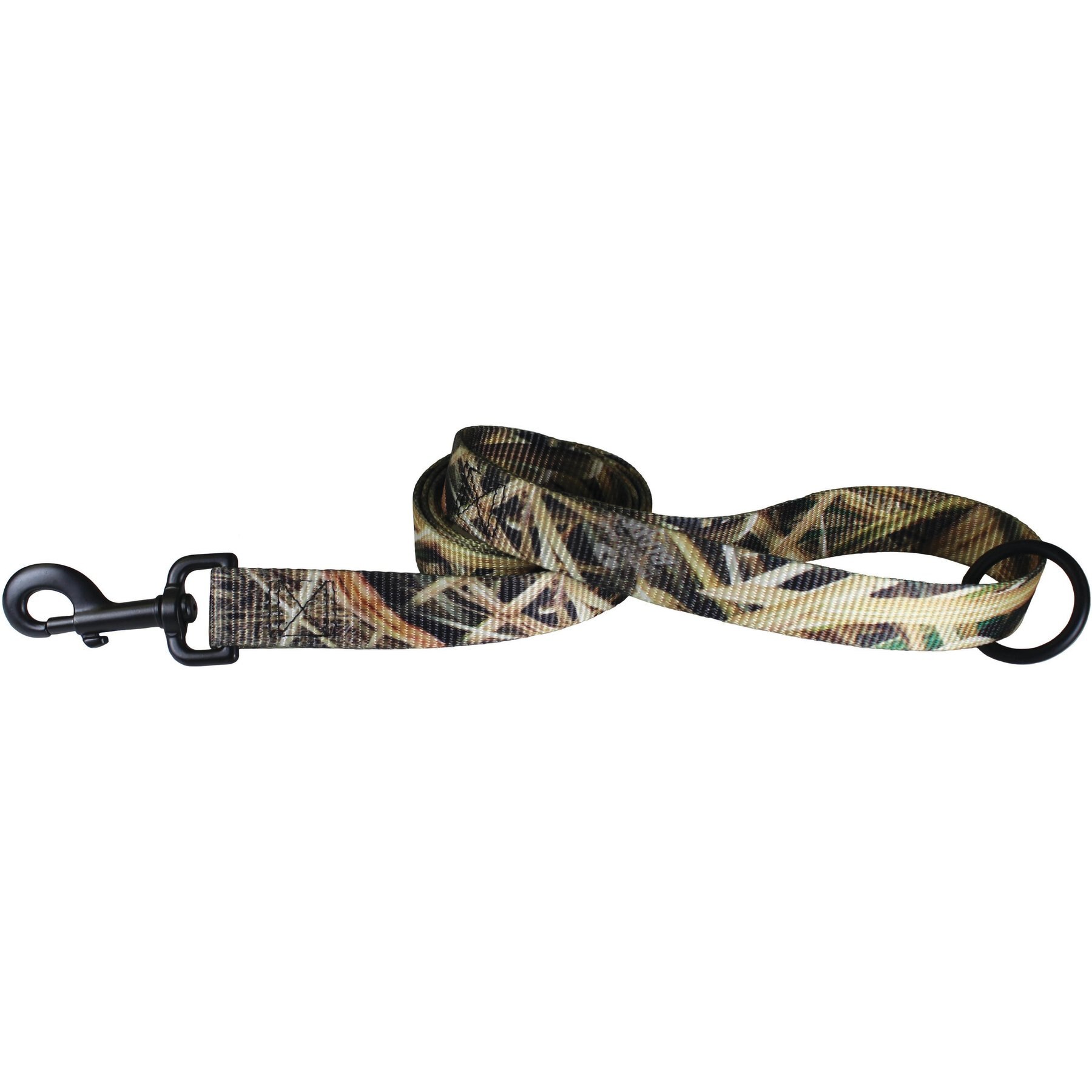 OmniPet Dog Lead with Bolt Snap, Mossy Oak Shadow Grass Blades Camo, 4-ft long, 1-in wide