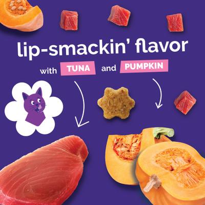 Show full view: Fruitables Tuna & Pumpkin Flavor Crunchy Cat Treats, 30-oz bag slide 9 of 11
