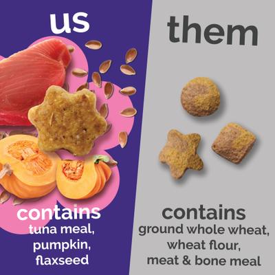 Show full view: Fruitables Tuna & Pumpkin Flavor Crunchy Cat Treats, 30-oz bag slide 6 of 11