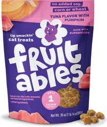 Fruitables Tuna & Pumpkin Flavor Crunchy Cat Treats, 30-oz bag
