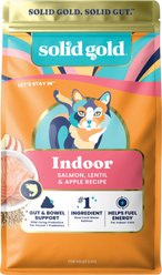 Solid Gold Real Salmon, Lentil & Apple Recipe Grain-Free Indoor Dry Cat Food, 12-lb bag