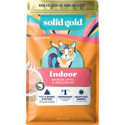 Solid Gold Solid Gold Real Salmon, Lentil & Apple Recipe Grain-Free Indoor Dry Cat Food, 6-lb bundle