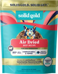 Solid Gold Complete & Balanced Beef Recipe Air Dried Dog Food Topper, 2-lb pouch