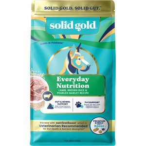 Solid Gold Gut Health Real Lamb, Brown Rice & Pearled Barley Recipe Whole Grain Dry Dog Food, 22-lb bag