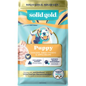 Solid Gold Puppy Gut Health Real Chicken Potato & Apple Grain-Free Dry Dog Food, 3.75-lb bag