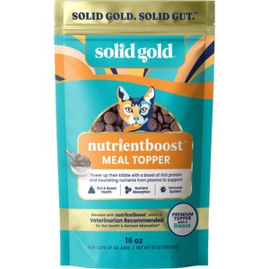 Solid Gold Gut Health Grain-Free Nutrient Absorption & Digestion Cat Food Topper, 16-oz bag