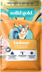 Solid Gold Real Chicken, Lentil & Apple Recipe Grain-Free Indoor Dry Cat Food, 12-lb bag