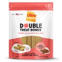 Ultra Chewy Double Treat Bone Liver Flavor Dog Treats, 8 count