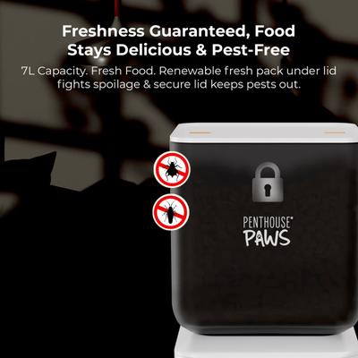 Show full view: Penthouse Paws Smart Maxx HD Automatic Dog & Cat Feeder, White slide 6 of 10