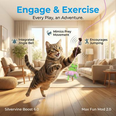 Show full view: Fashion's Talk Adjustable Hanging Frog & Silvervine Gall Fruit Interactive Plush Cat Toy with Catnip, Green, 2 count slide 3 of 9