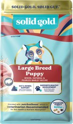 Solid Gold Large Breed Puppy Gut Health Real Bison & Oatmeal Whole Grain Dry Dog Food, 22-lb bag