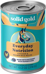 Solid Gold Star Chaser Chicken & Brown Rice Recipe Canned Dog Food, 13.2-oz, case of 6