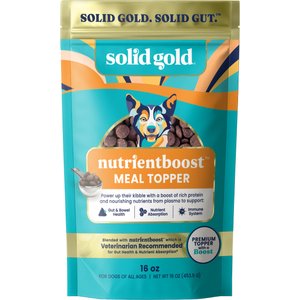 Solid Gold Gut Health Grain-Free Nutrient Absorption & Digestion Dog Food Topper, 16-oz bag