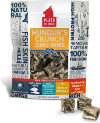 Plato Hundur's Crunch Jerky Minis Dog Treats, 10-oz bag