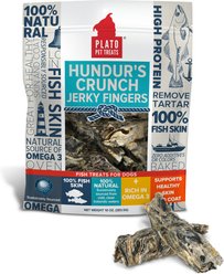 Plato Hundur's Crunch Jerky Fingers Dog Treats, 10-oz bag