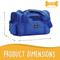 Show in main carousel: Canine Canyon Bella Airline Approved Duffel Dog Carrier, Bright Blue slide 3 of 10