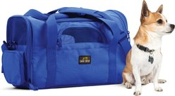 Canine Canyon Bella Airline Approved Duffel Dog Carrier, Bright Blue