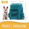Show in main carousel: Canine Canyon Gio Airline Approved Backpack Dog Carrier, Teal slide 2 of 9