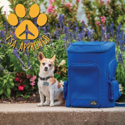 Show full view: Canine Canyon Gio Airline Approved Backpack Dog Carrier, Bright Blue slide 6 of 9