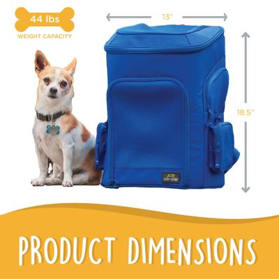 Show full view: Canine Canyon Gio Airline Approved Backpack Dog Carrier, Bright Blue slide 2 of 9
