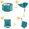 Show in main carousel: Canine Canyon Rufus Collapsible Wallet Travel Dog Bowl, Teal, Medium, 6-cup slide 6 of 10