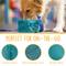 Show in main carousel: Canine Canyon Rufus Collapsible Wallet Travel Dog Bowl, Teal, Medium, 6-cup slide 5 of 10