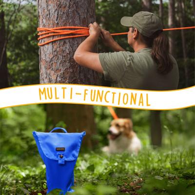 Show full view: Canine Canyon Sarge Portable Dog Run with Leash & Carry Bag, Orange, 36-ft long, Medium, leash slide 7 of 10