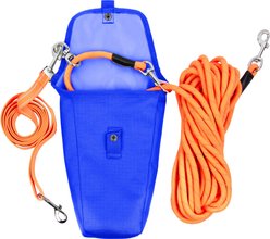 Canine Canyon Sarge Portable Dog Run with Leash & Carry Bag, Orange, 36-ft long, Medium, leash