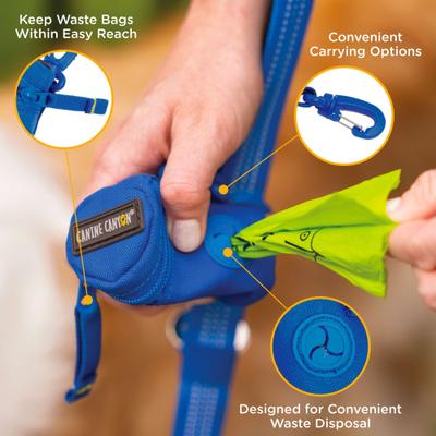 Show full view: Canine Canyon Bailey Dog Poop Bag Dispenser, Bright Blue, Medium, Dispenser slide 4 of 9