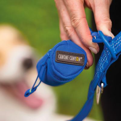 Show full view: Canine Canyon Bailey Dog Poop Bag Dispenser, Bright Blue, Medium, Dispenser slide 7 of 9