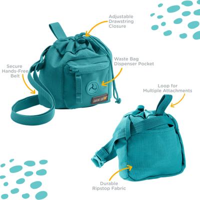 Show full view: Canine Canyon Buckley Dog Training Treat Bag, Teal slide 3 of 9