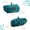 Show in main carousel: Canine Canyon Stella Dog Walking Waist Belt Bag, Teal, Medium, Pack slide 2 of 9