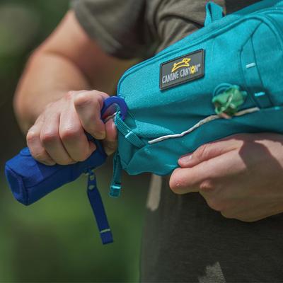 Show full view: Canine Canyon Stella Dog Walking Waist Belt Bag, Teal, Medium, Pack slide 6 of 9